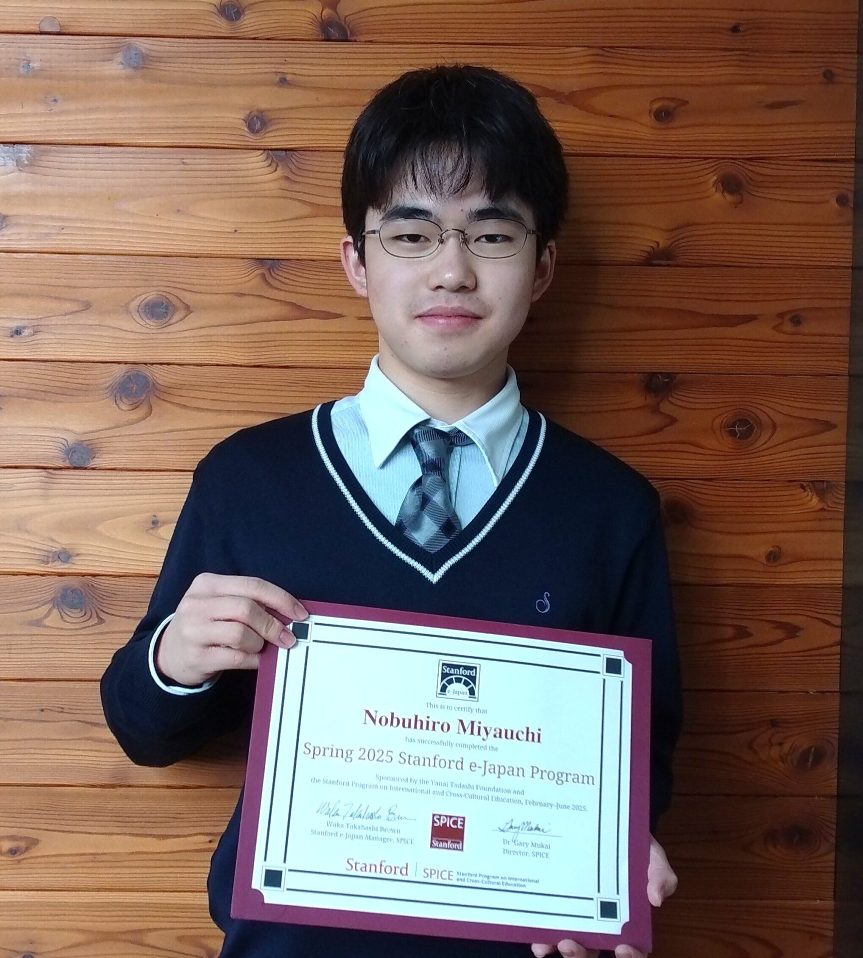 Stanford e-Japan 国際異文化教育プログラム(SPICE)修了 - 佐久長聖